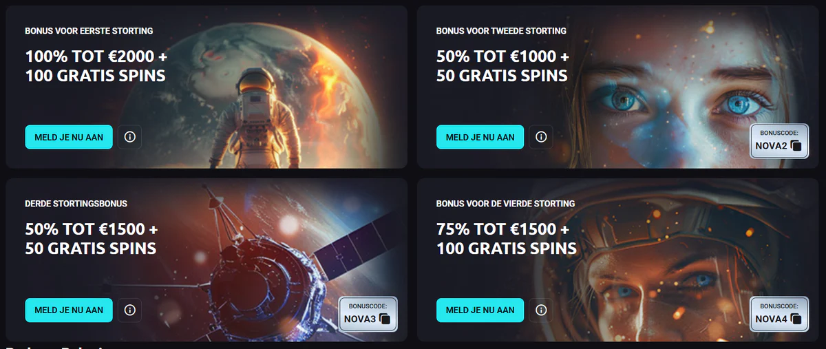 Waarvoor Nova Dreams spelers beloont